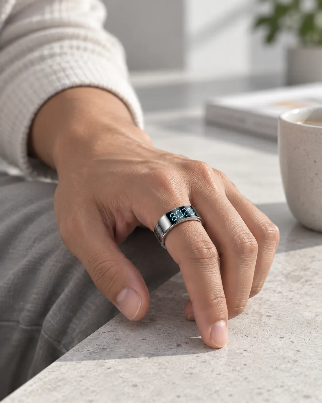 Bague SR08 portée au quotidien