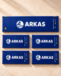 Pack de 5 aimants ARKAS — Bleu foncé