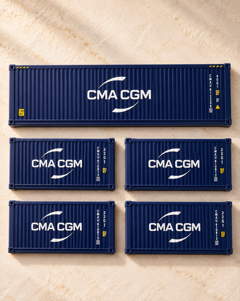 Pack CMA CGM : un aimant long et quatre courts