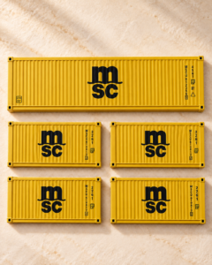 Pack de 5 aimants MSC — Jaune